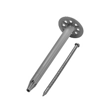 Тарельчатый дюбель с гвоздем по пеноблокам GNINR-200-6-LIP