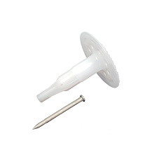 Тарельчатый дюбель с гвоздем для монтажа теплоизоляции GNINR-80-6-IP